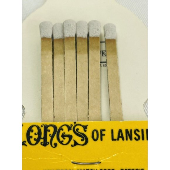 Matchbooks Cover Used Die  LONGS 52nd Street Lounge Big Band Lansing MI Vintage - Picture 4 of 10